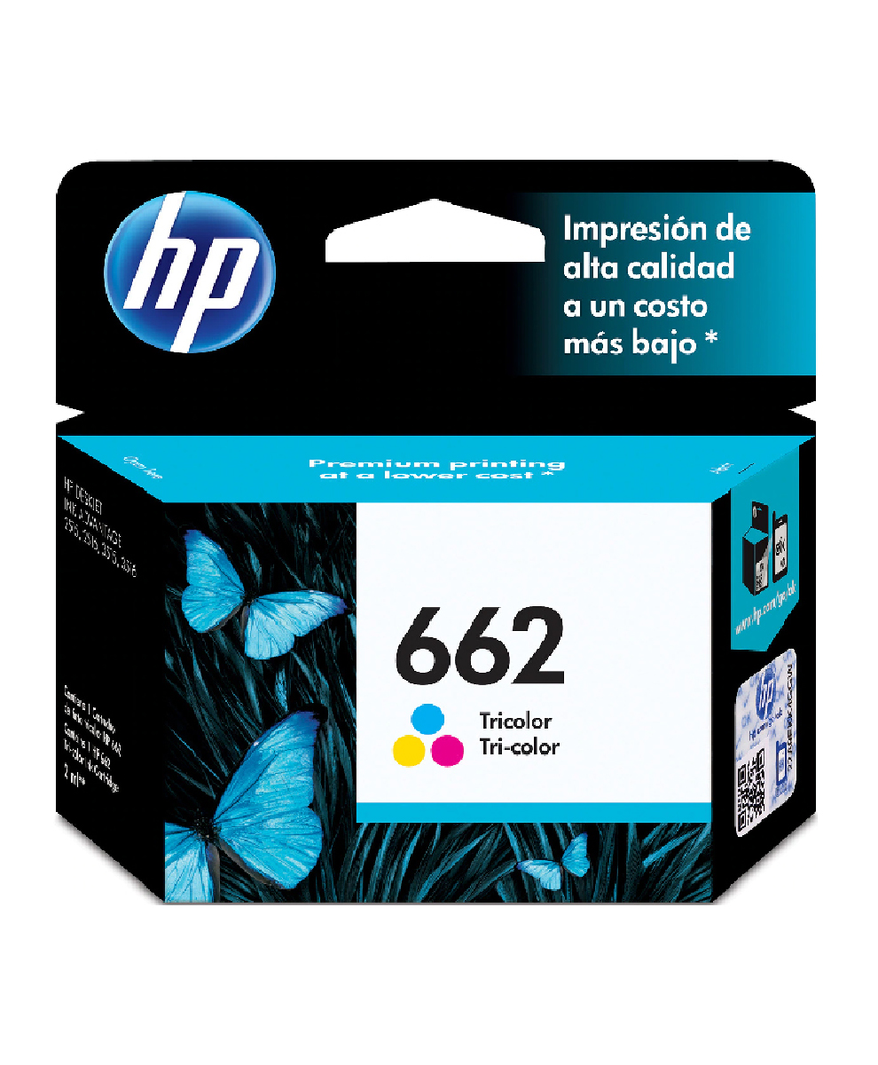 HP 662 - Color (cian, magenta, amarillo) - original