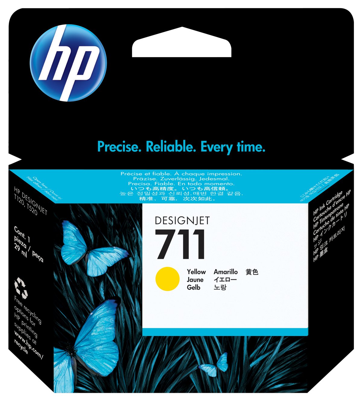 HP 711 - 29 ml - amarillo