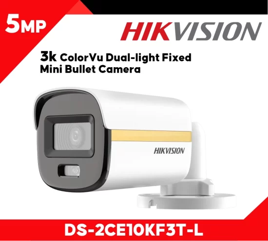 Hikvision ColorVu DS-2CE10KF0T-LPFS 2.8mm - surveillance camera - Fixed