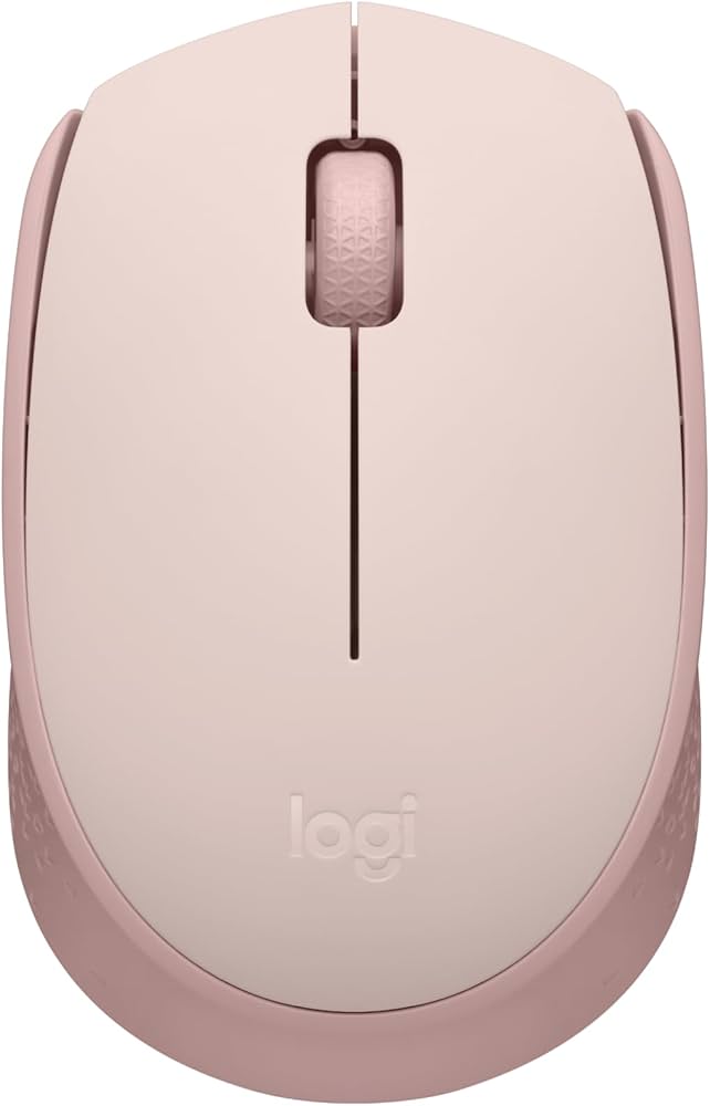 Logitech M170 Wireless Mouse, Ambidextrous, Rose - Ratón - diestro y zurdo