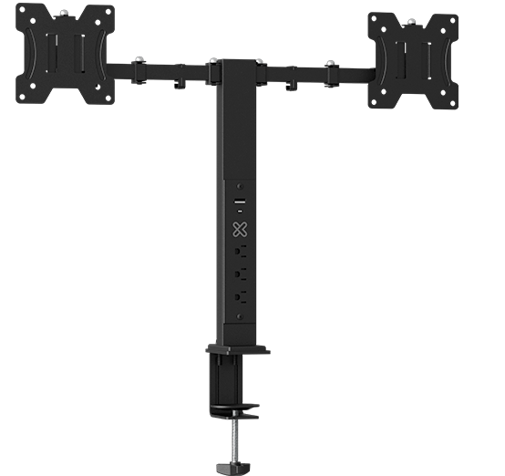 Klip Xtreme - Desktop to monitor mounting kit - With power strip