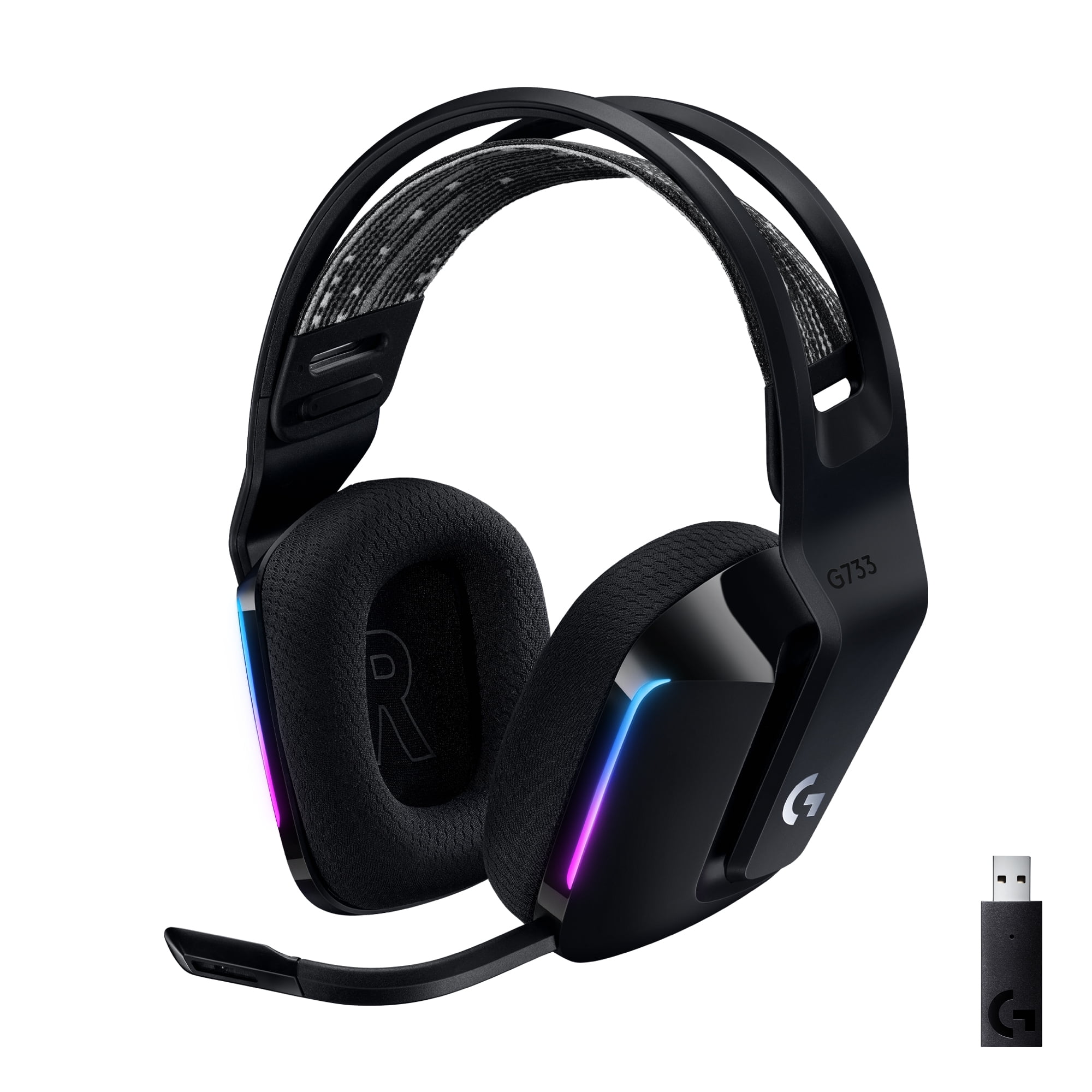 Logitech G733 LIGHTSPEED Wireless RGB Gaming Headset - Auricular - 7.1 canales