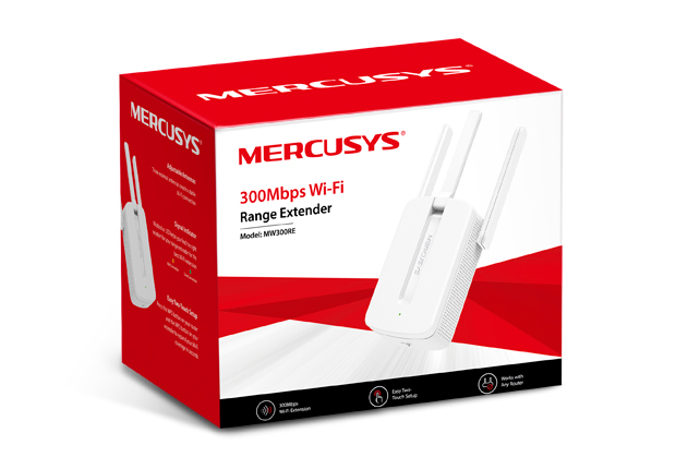 Mercusys MW300RE - Extensor de rango Wi-Fi - Wi-Fi