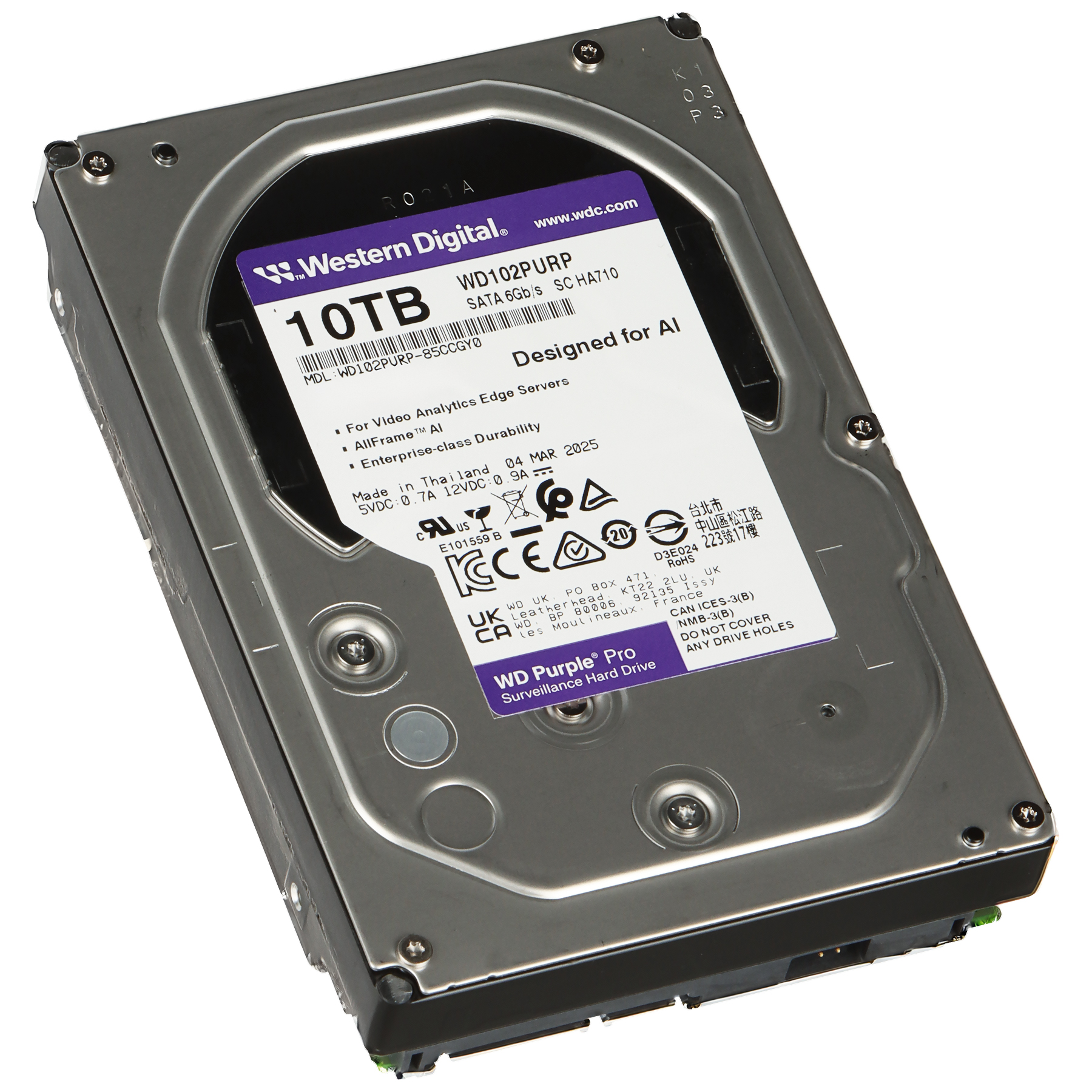 Western Digital WD Purple - Hard drive - Internal hard drive
