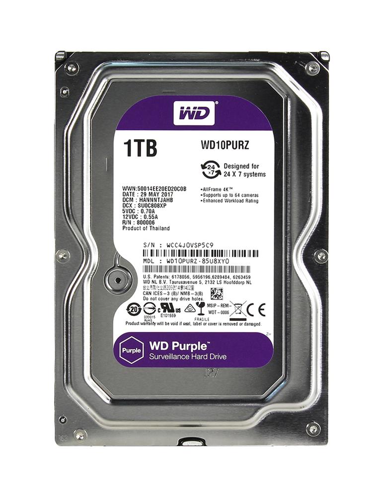 WD Purple WD10PURZ - Disco duro - 1 TB