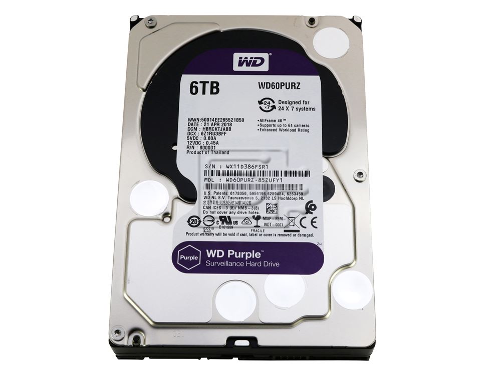 WD Purple WD60PURZ - Disco duro - 6 TB